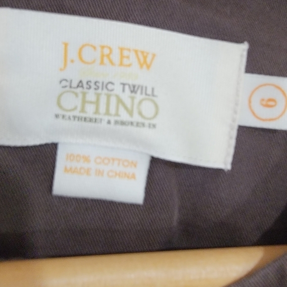 J. Crew Brown Jacket Classic Twill Chino Size 6 Ruffles and Flower - Picture 11 of 16